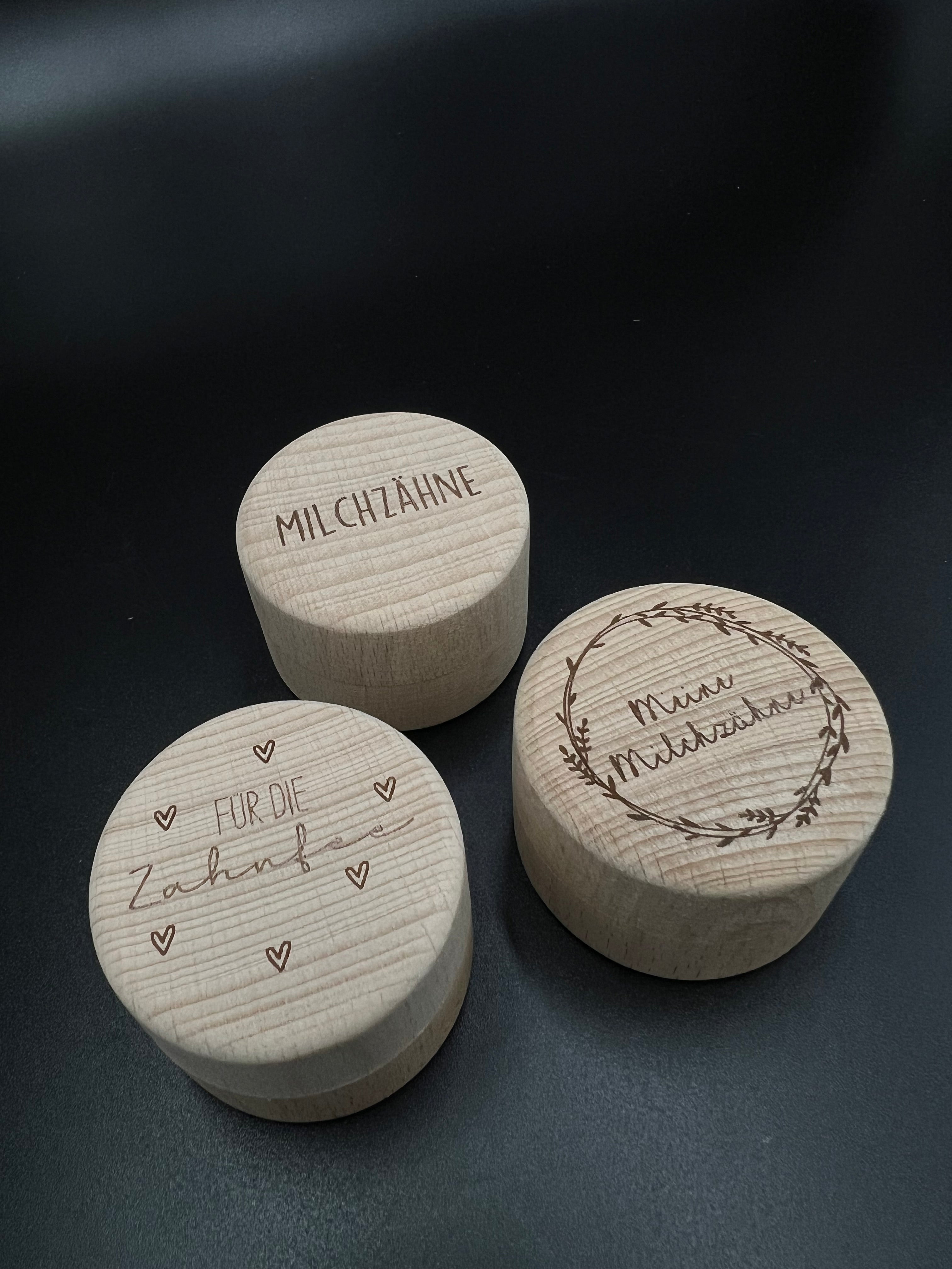 Milchzahn-Dose aus Holz – SOLINA Design
