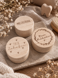 Milchzahn-Dose aus Holz