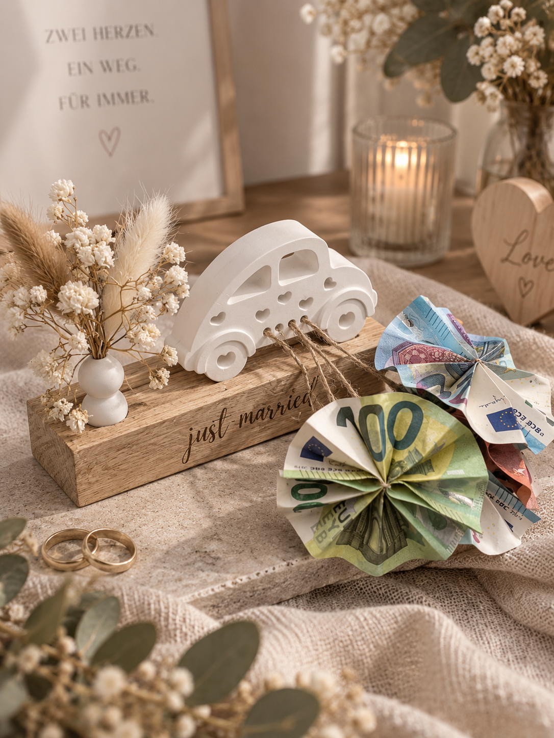 Geldgeschenk "just married"
