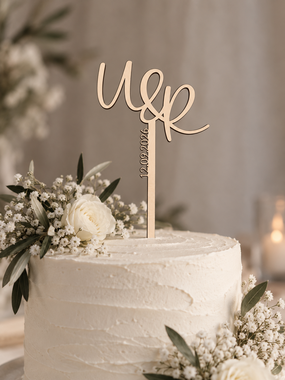 Cake Topper "Initials"