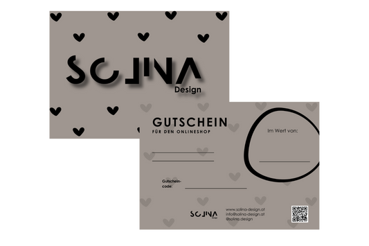 SOLINA Design Geschenkgutschein