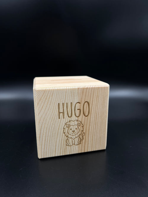 Holzspardose