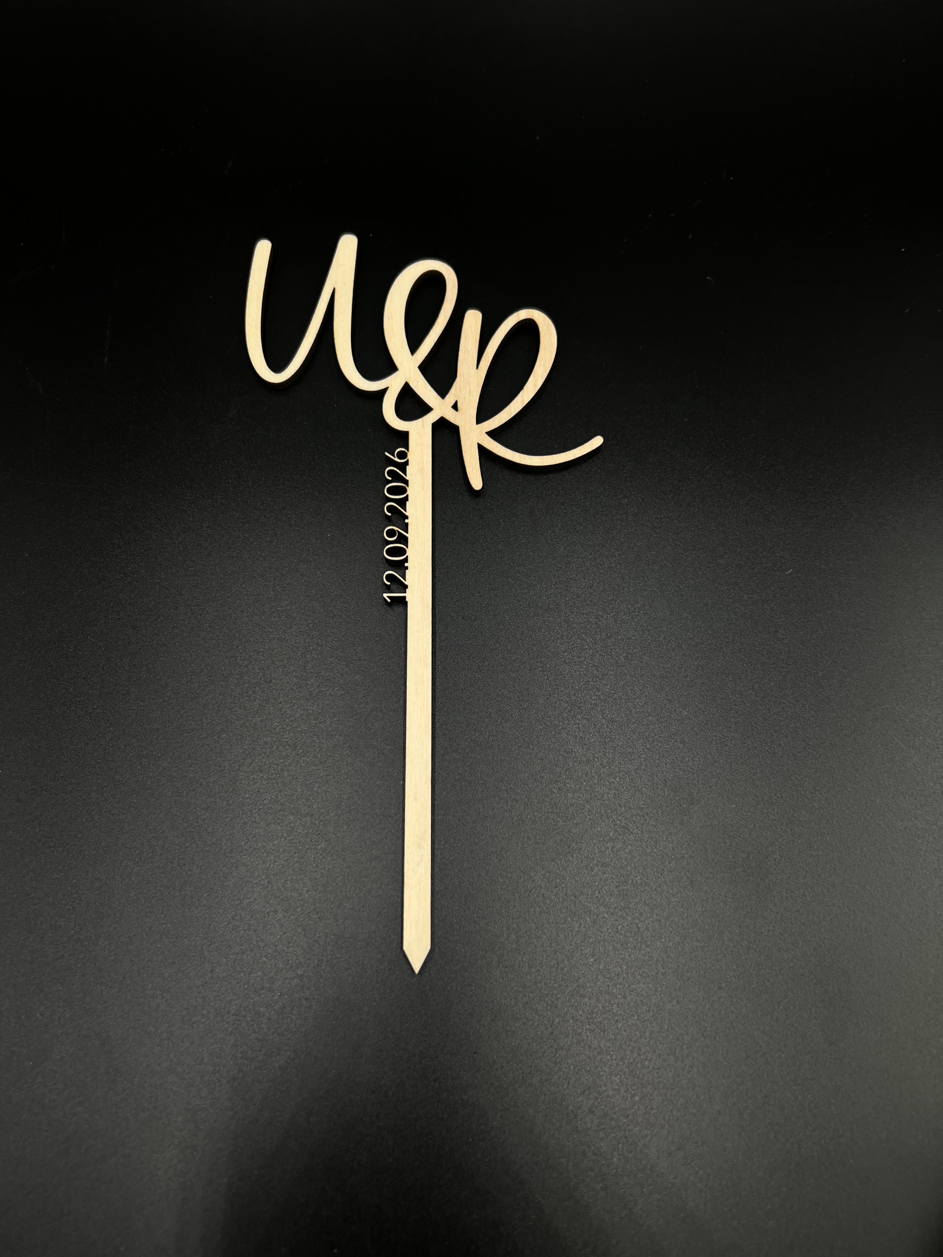 Cake Topper "Initials"