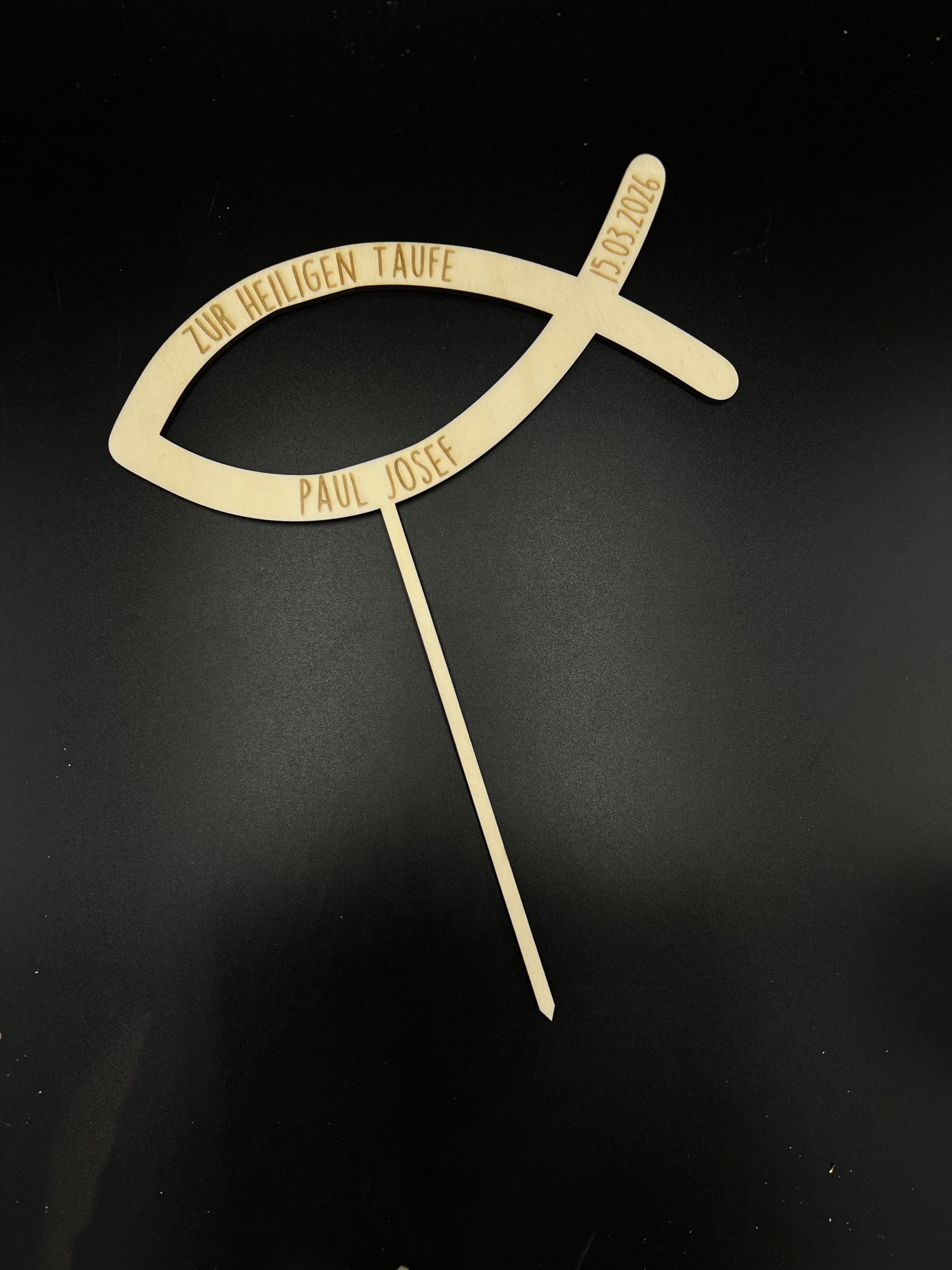 Cake Topper - Fisch