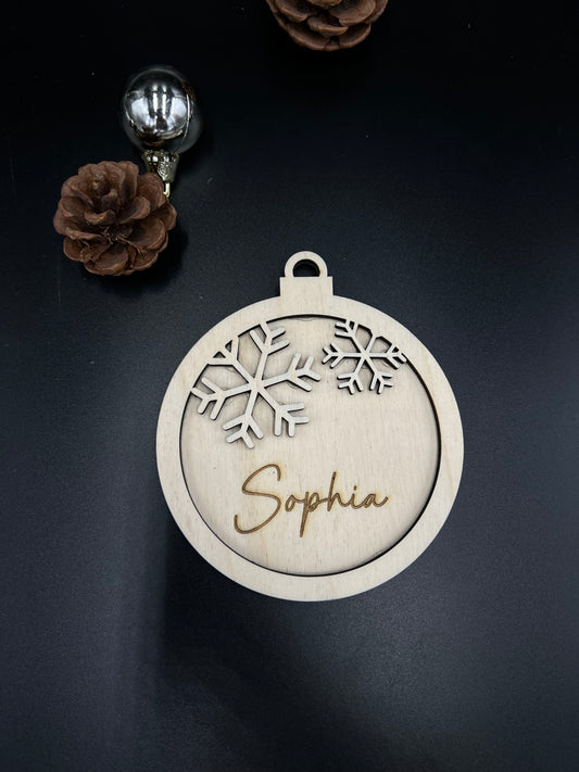 Holz-Christbaumkugel