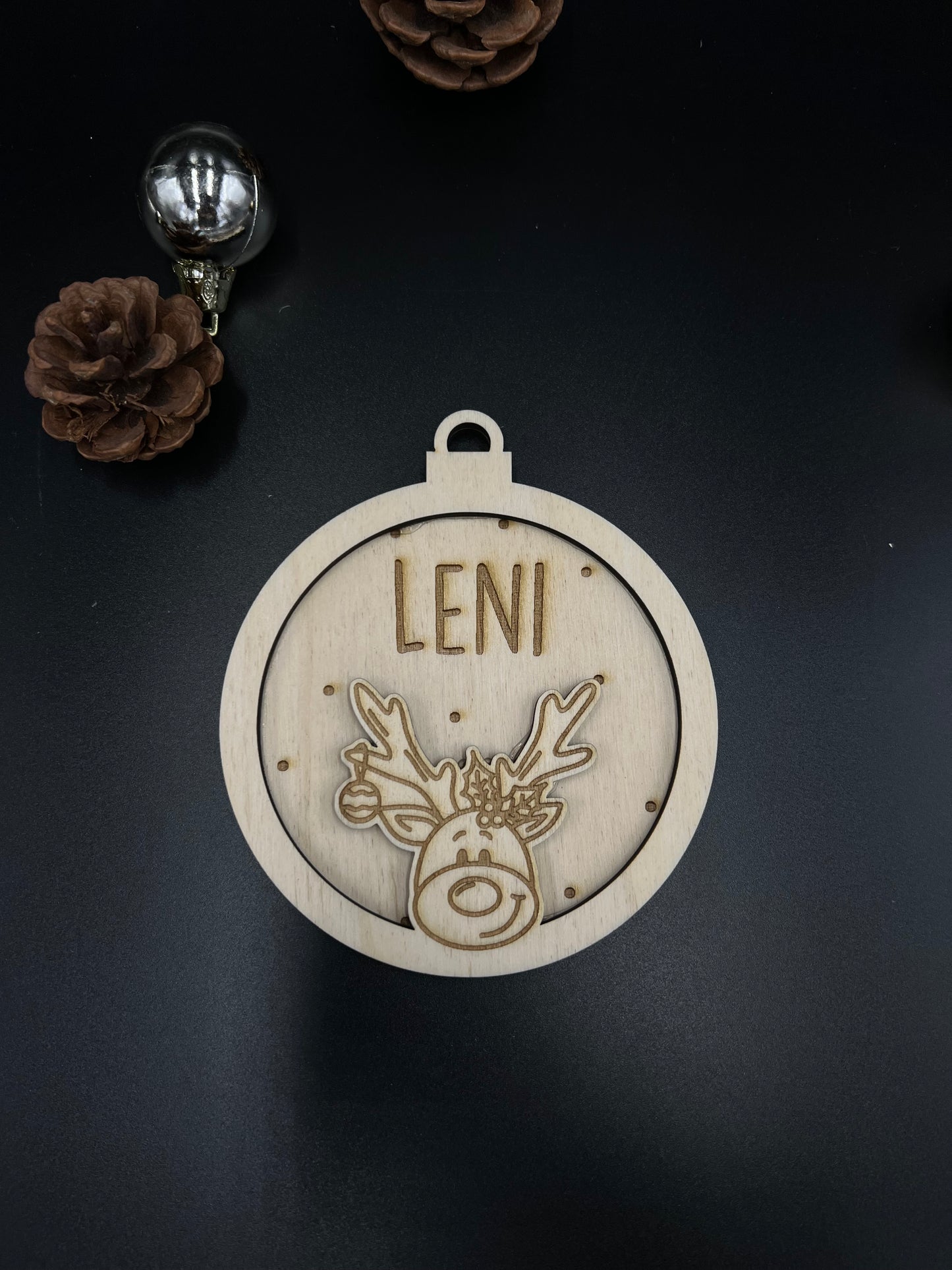 Holz-Christbaumkugel